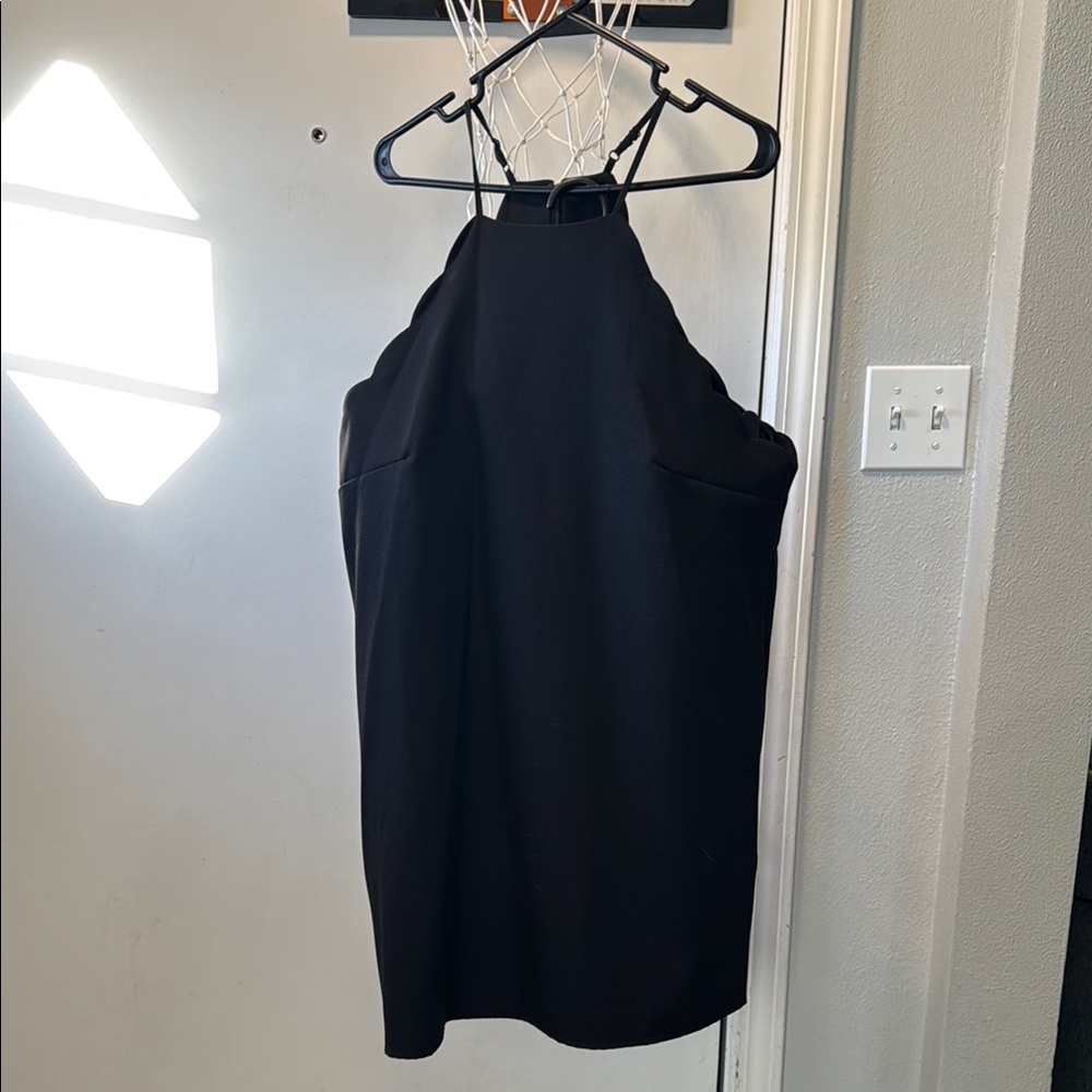 Chic Black Halter Dress